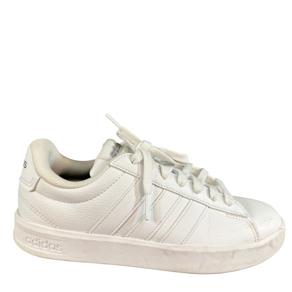 Adidas Grand Court Cloudfoam Comfort White Low Top Sneakers Shoes 6